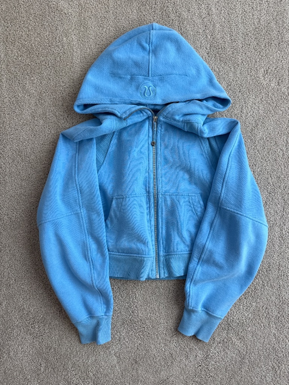 Lululemon Blue Full Zip Scuba